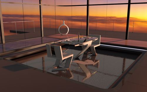 Oblivion Movie Dinning Room